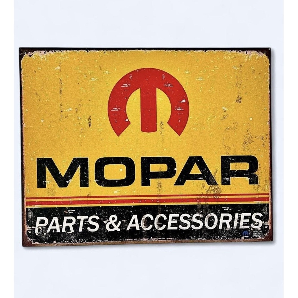 Mopar Chrysler Automobiles Parts & Accessories Metal Sign 16" x  12"